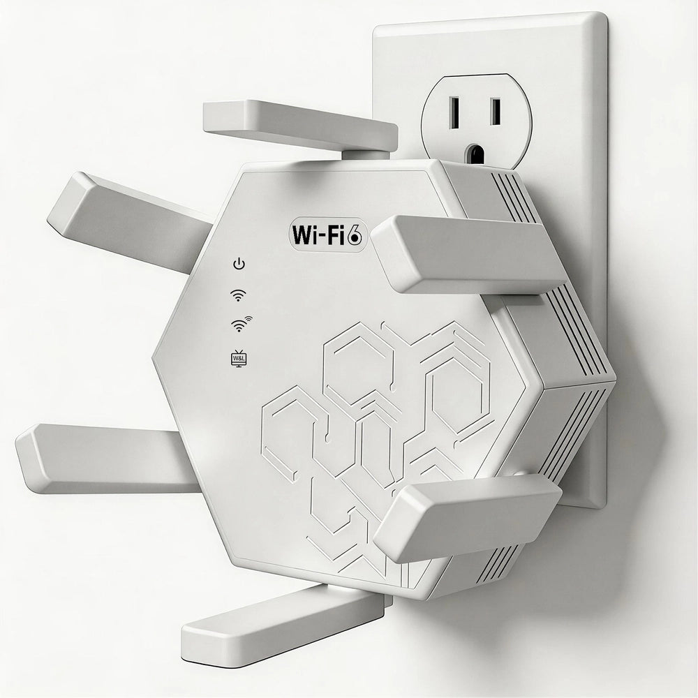 Aerzosty Dual Band Wi-Fi Range Extender with AP Mode & Ethernet Ports