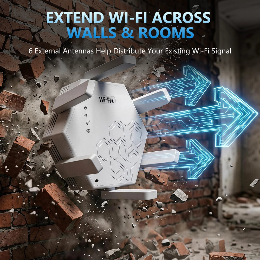 Aerzosty Dual Band Wi-Fi Range Extender with AP Mode & Ethernet Ports