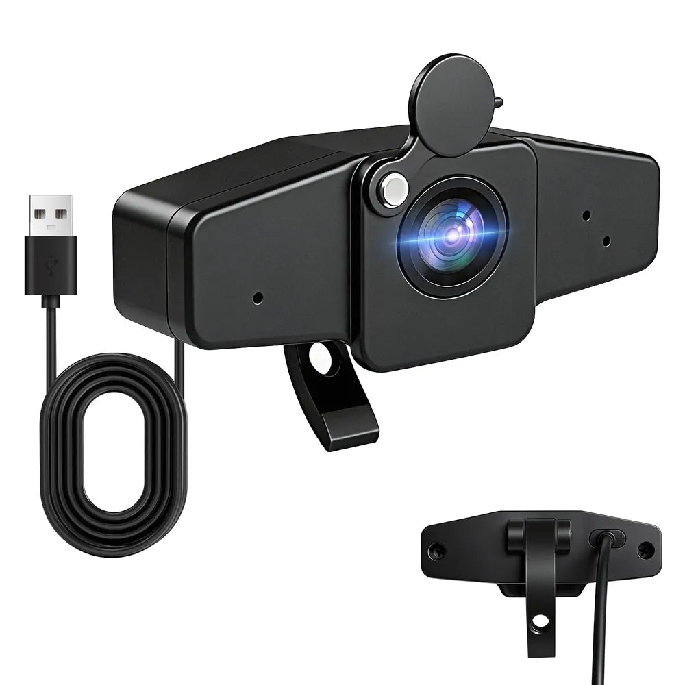 Aerzosty 4K Webcam for PC with Autofocus & Privacy Cover