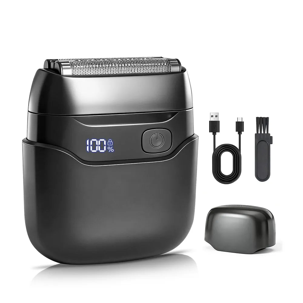 Aerzosty Men's Electric Foil Shaver – Wet & Dry, USB-C Rechargeable